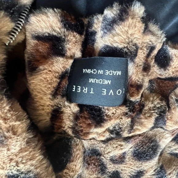 Zara Leopard Print Teddy Jacket - Picture 3 of 7